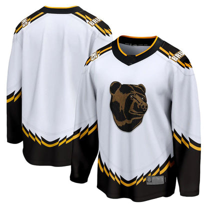 B.Bruins Fanatics Branded Special Edition 2.0 Breakaway Blank Jersey White Stitched American Hockey Jerseys CustomName