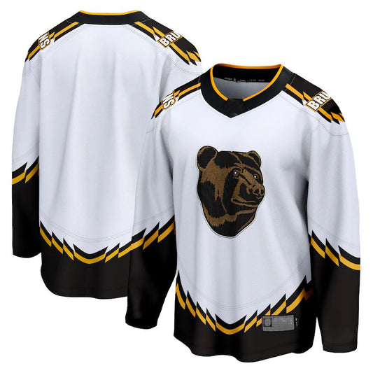B.Bruins Fanatics Branded Special Edition 2.0 Breakaway Blank Jersey White Stitched American Hockey Jerseys CustomName