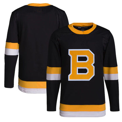 B.Bruins Alternate Primegreen Authentic Pro Jersey Black Stitched American Hockey Jerseys CustomName
