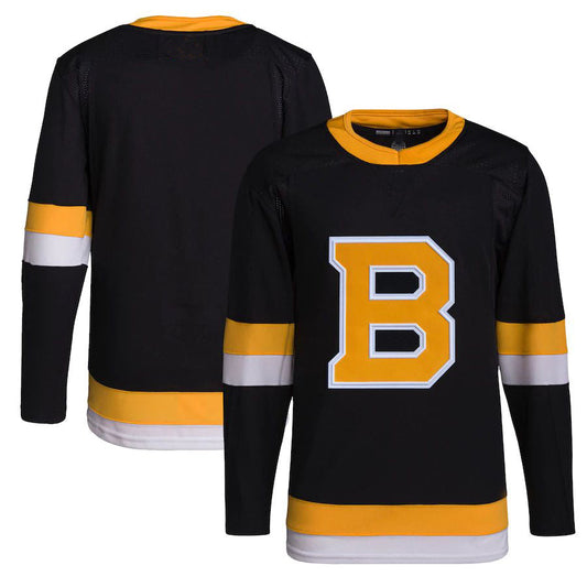 B.Bruins Alternate Primegreen Authentic Pro Jersey Black Stitched American Hockey Jerseys CustomName