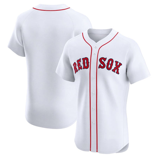 Boston Red Sox Home Elite Jersey - White Stitched Baseball Jersey