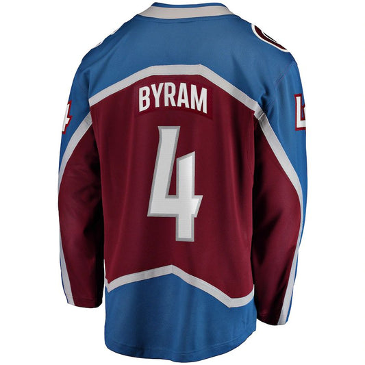 C.Avalanche #4 Bowen Byram Fanatics Branded Home Breakaway Player Jersey  Burgundy Stitched American Hockey Jerseys CustomName