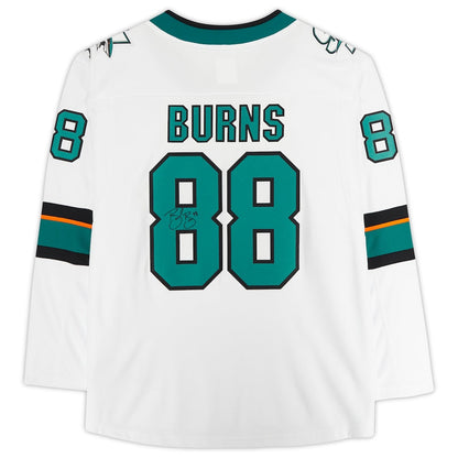 SJ.Sharks #88 Brent Burns Fanatics Authentic Autographed Fanatics Breakaway Jersey White Stitched American Hockey Jerseys CustomName