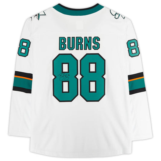 SJ.Sharks #88 Brent Burns Fanatics Authentic Autographed Fanatics Breakaway Jersey White Stitched American Hockey Jerseys CustomName