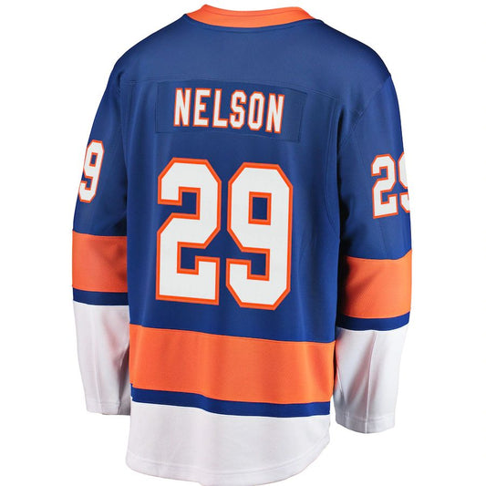NY.Islanders #29 Brock Nelson Fanatics Branded Breakaway Player Jersey Royal Stitched American Hockey Jerseys CustomName