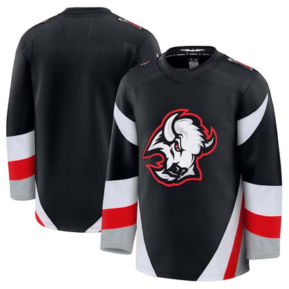 B.Sabres Fanatics Alternate Premium Jersey - Black Stitched American Hockey Jerseys CustomName