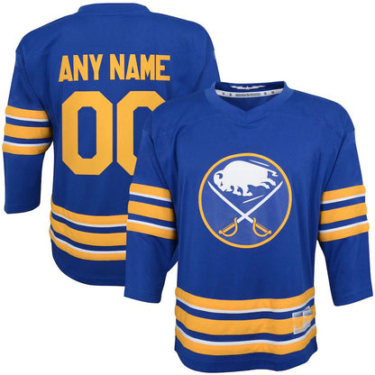 Custom B.Sabres Infant Team Home Replica Jersey Royal Stitched American Hockey Jerseys CustomName