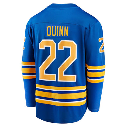 B.Sabres #22 Jack Quinn Fanatics Home Breakaway Jersey - Royal Stitched American Hockey Jerseys CustomName