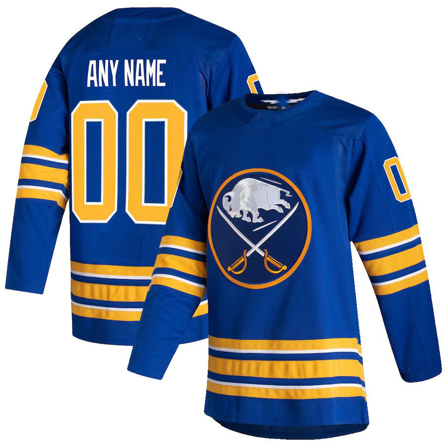 Custom B.Sabres 2020-21 Home Authentic Jersey Royal Stitched American Hockey Jerseys CustomName