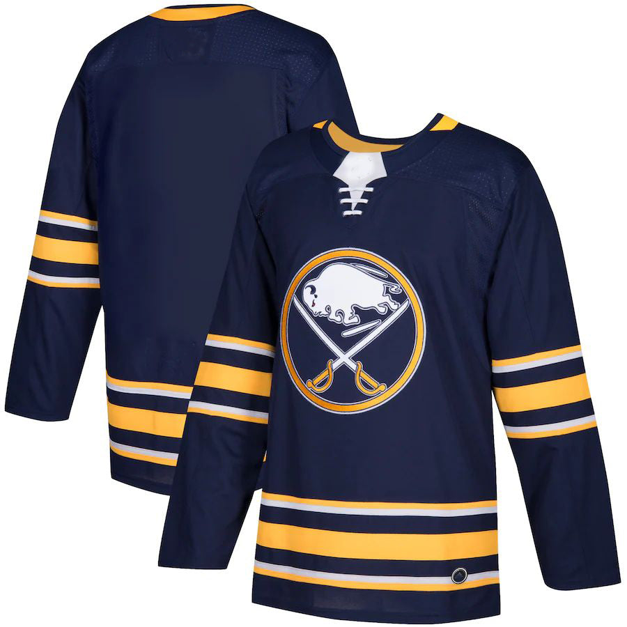 B.Sabres Home Authentic Blank Jersey Navy Stitched American Hockey Jerseys CustomName
