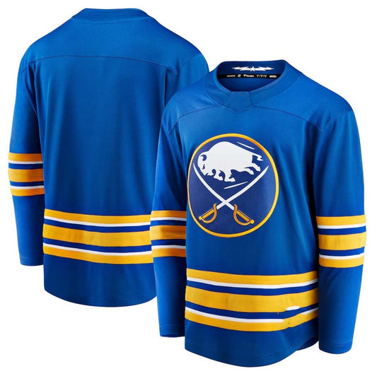 B.Sabres Fanatics Home Breakaway Jersey - Royal Stitched American Hockey Jerseys CustomName