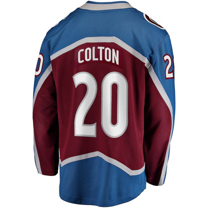 C.Avalanche #20 Ross Colton Fanatics Home Breakaway Jersey - Maroon Stitched American Hockey Jerseys CustomName