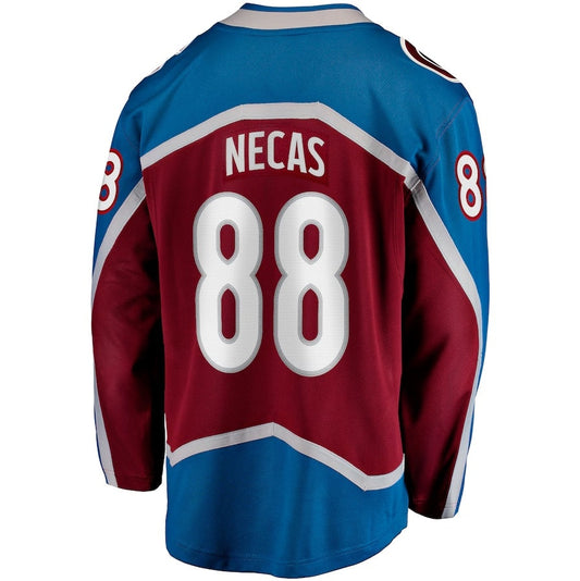 C.Avalanche #88 Martin Necas Fanatics Breakaway Player Jersey - Burgundy Stitched American Hockey Jerseys CustomName