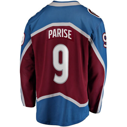 C.Avalanche #9 Zach Parise Fanatics Home Premier Breakaway Player Jersey - Maroon Stitched American Hockey Jerseys CustomName