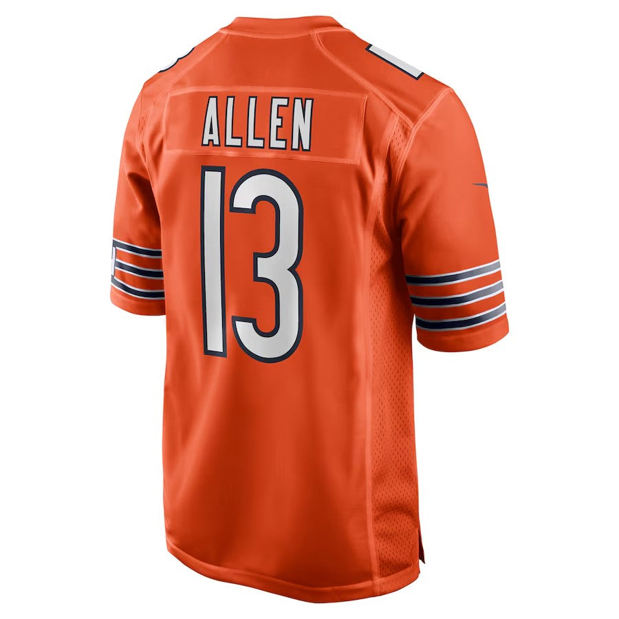 C.Bears #13 Keenan Allen Orange Game American Football Jerseys