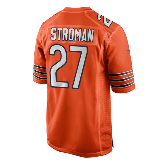 C.Bears #27 Greg Stroman Orange Game American Football Jerseys
