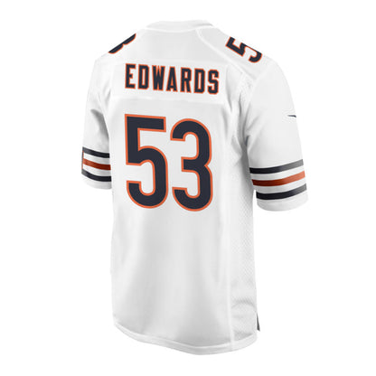 C.Bears #53 T.J.Edwards White Game American Football Jerseys