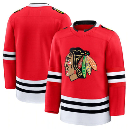 C.Blackhawks Fanatics Home Premium Jersey - Red Stitched American Hockey Jerseys CustomName