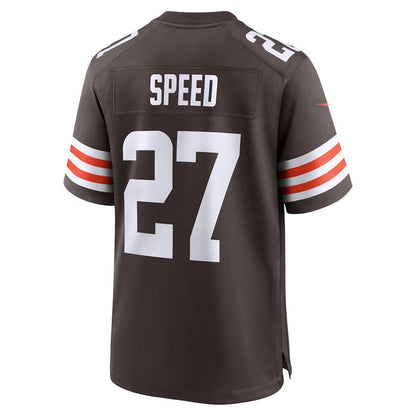 C.Browns #27 Ameer Speed Brown Team Game Stitched American Football Jerseys CustomName