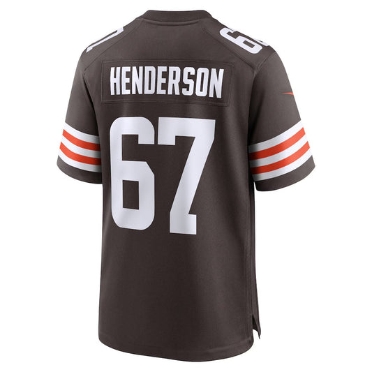 C.Browns #67 LaDarius Henderson Brown Team Game Stitched American Football Jerseys CustomName