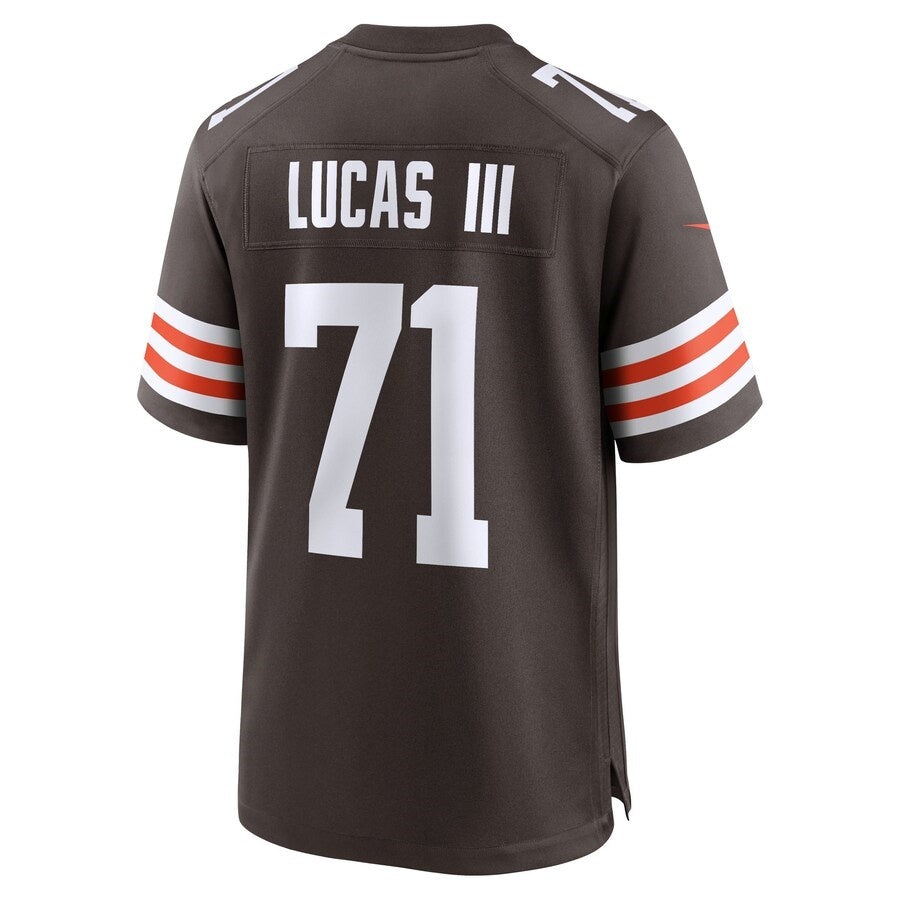 C.Browns #71 Cornelius Lucas Brown Team Game Stitched American Football Jerseys