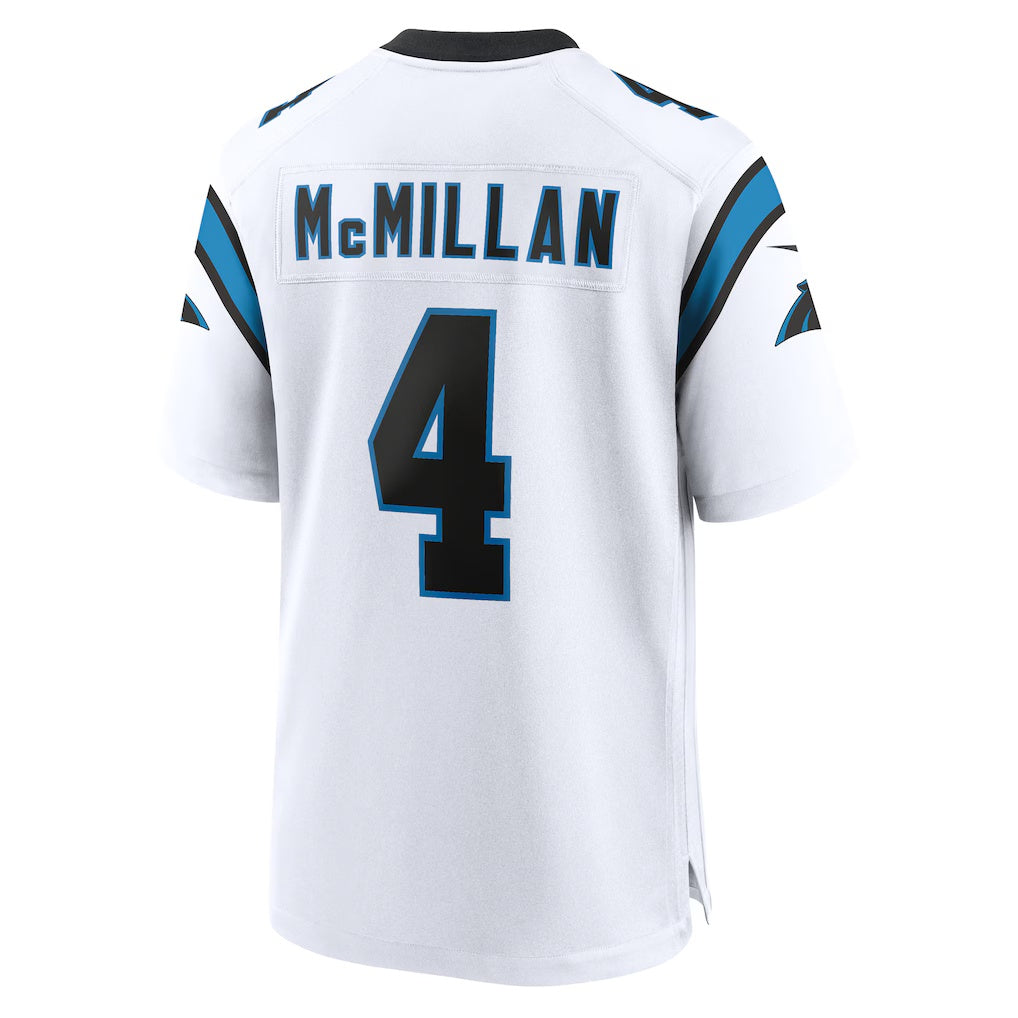 C.Panthers #4 Tetairoa McMillan White Game Stitched American Football Jerseys CustomName