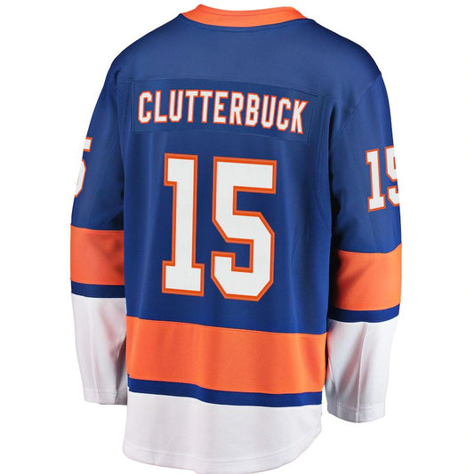 NY.Islanders #15 Cal Clutterbuck Fanatics Branded Breakaway Player Jersey Royal Stitched American Hockey Jerseys CustomName
