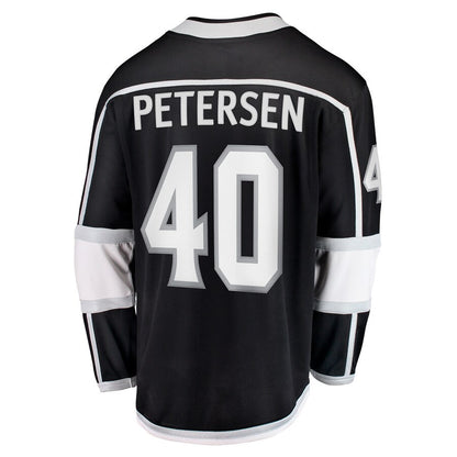 LA.Kings #40 Cal Petersen Fanatics Branded Home Breakaway Player Jersey Black Stitched American Hockey Jerseys CustomName