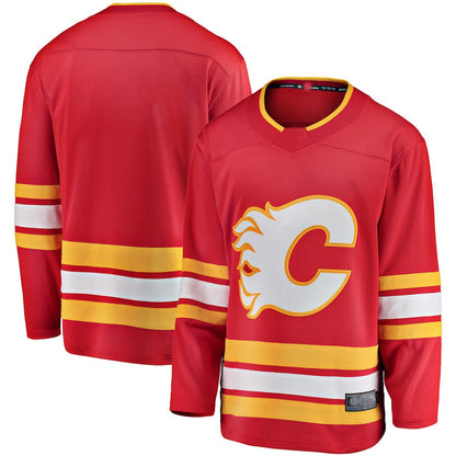 C.Flames Fanatics Branded Home Breakaway Jersey Red Stitched American Hockey Jerseys CustomName