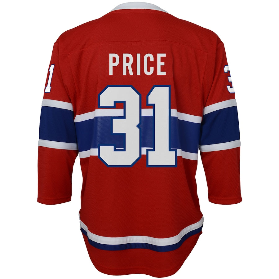 M.Canadiens #31 Carey Price Home Replica Player Jersey Red Stitched American Hockey Jerseys CustomName