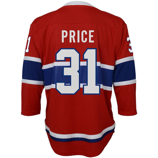 M.Canadiens #31 Carey Price Home Replica Player Jersey Red Stitched American Hockey Jerseys CustomName