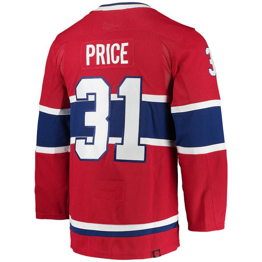 M.Canadiens #31 Carey Price  Home Primegreen Authentic Pro Player Jersey Red Stitched American Hockey Jerseys CustomName