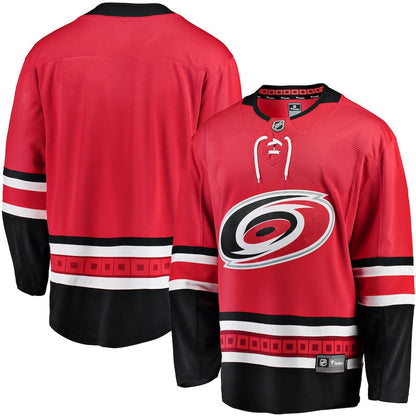 C.Hurricanes Fanatics Branded Breakaway Home Jersey Red Stitched American Hockey Jerseys CustomName