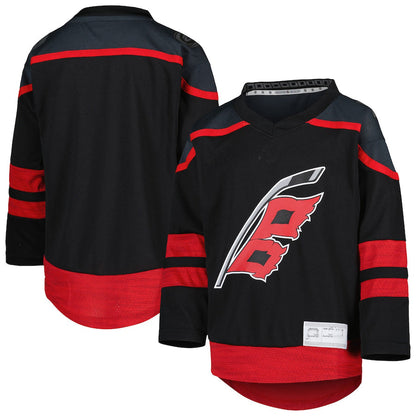 C.Hurricanes 2022-23 Home Replica Jersey Black Stitched American Hockey Jerseys CustomName