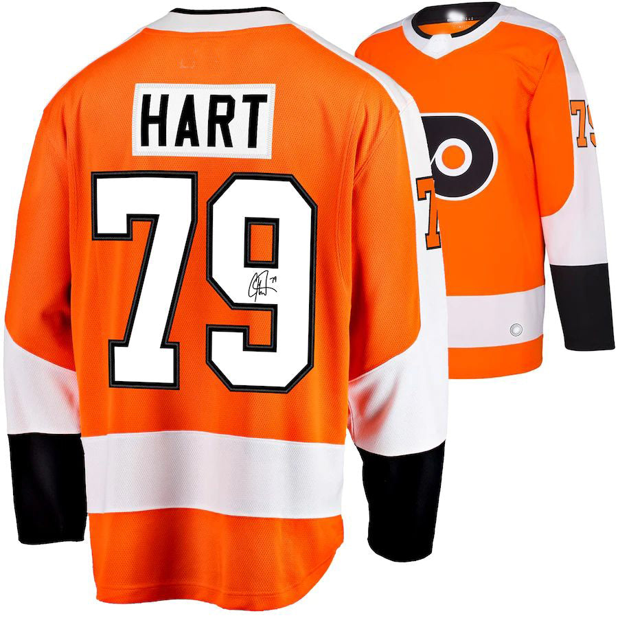P.Flyers #79 Flyers Fanatics Authentic Autographed Orange Jersey Orange Stitched American Hockey Jerseys CustomName