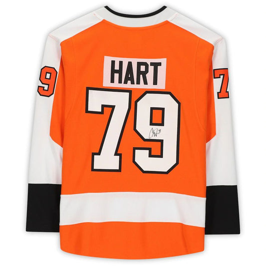 P.Flyers #79 Carter Hart Fanatics Authentic Autographed Breakaway Jersey Orange Stitched American Hockey Jerseys CustomName