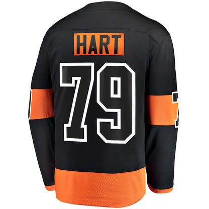 P.Flyers #79 Carter Hart Fanatics Branded Alternate Premier Breakaway Player Jersey Stitched American Hockey Jerseys CustomName