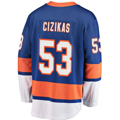 NY.Islanders #53 Casey Cizikas Fanatics Branded Breakaway Player Jersey Royal Stitched American Hockey Jerseys CustomName