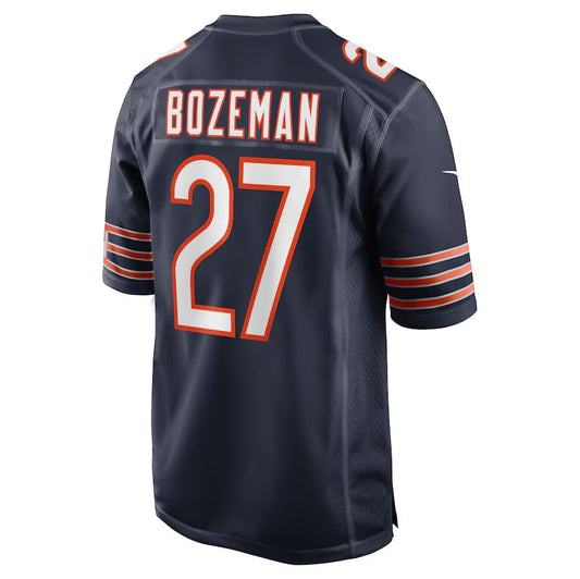 C.Bears #27 Swayze Bozeman Navy Team Game American Football Jerseys