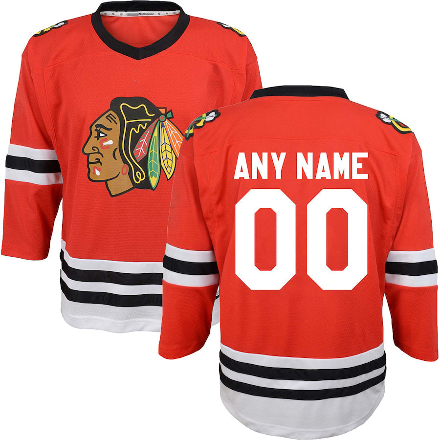 Custom C.Blackhawks Infant Replica Red Stitched American Hockey Jerseys CustomName