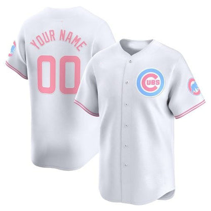 Custom Chicago Cubs Bubblegum Pink Vapor Premier Limited¨C All Stitched Baseball Jersey