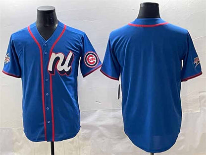 Chicago Cubs National League Blank Blue 2025 All-Star Edition Limited Stitched Baseball Jersey