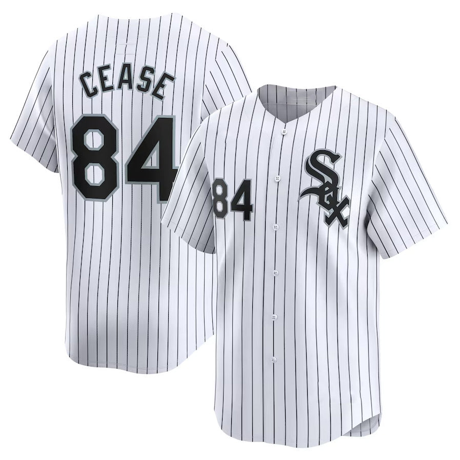 Chicago White Sox #84 Dylan Cease Home Limited Player Jersey - White Stitched Baseball Jersey