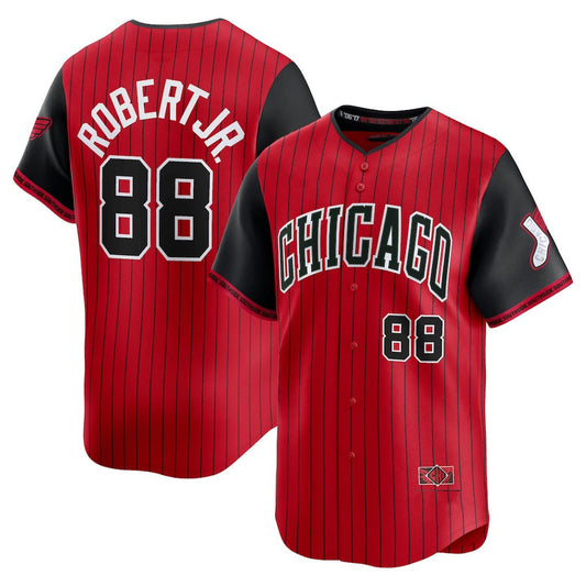 Chicago White Sox #88 Luis Robert Jr. 2025 City Connect Limited Player Jersey - Red/Black Stitched Baseball Jersey
