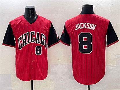 Chicago White Sox #8 Bo Jackson Red Black 2025 City Connect Limited Stitched Baseball Jersey