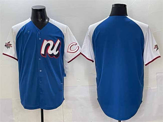 Cincinnati Reds National League Blank Blue Alternate 2025 All-Star Edition Limited Stitched Baseball Jersey