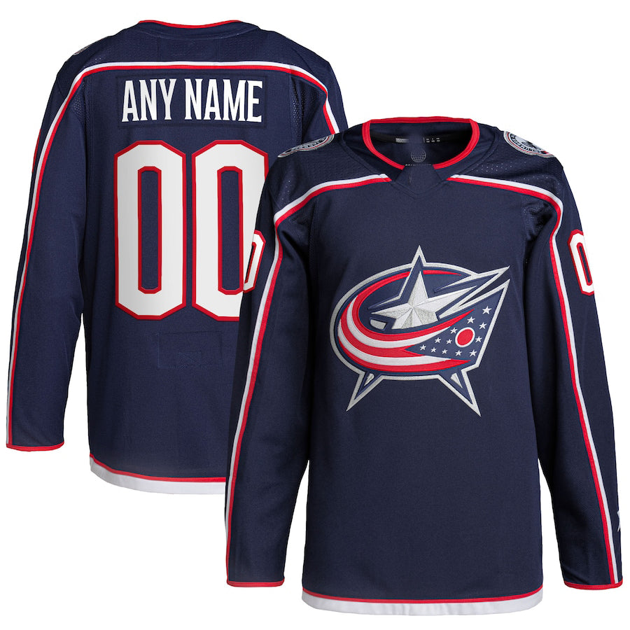 Custom C.Blue Jackets Home Primegreen Authentic Pro Navy Stitched American Hockey Jerseys CustomName