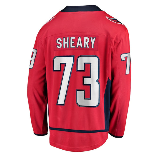 W.Capitals #73 Conor Sheary Fanatics Branded Home Breakaway Player Jersey Red Stitched American Hockey Jerseys CustomName