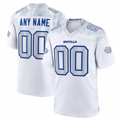 Custom B.Bills 2025 Rivalries Collection Game Jersey-CustomName - White Football Stitched American Jersey-CustomName