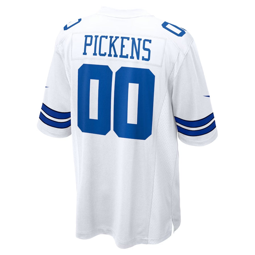 D.Cowboys #00 George Pickens White Game American Football Jersey